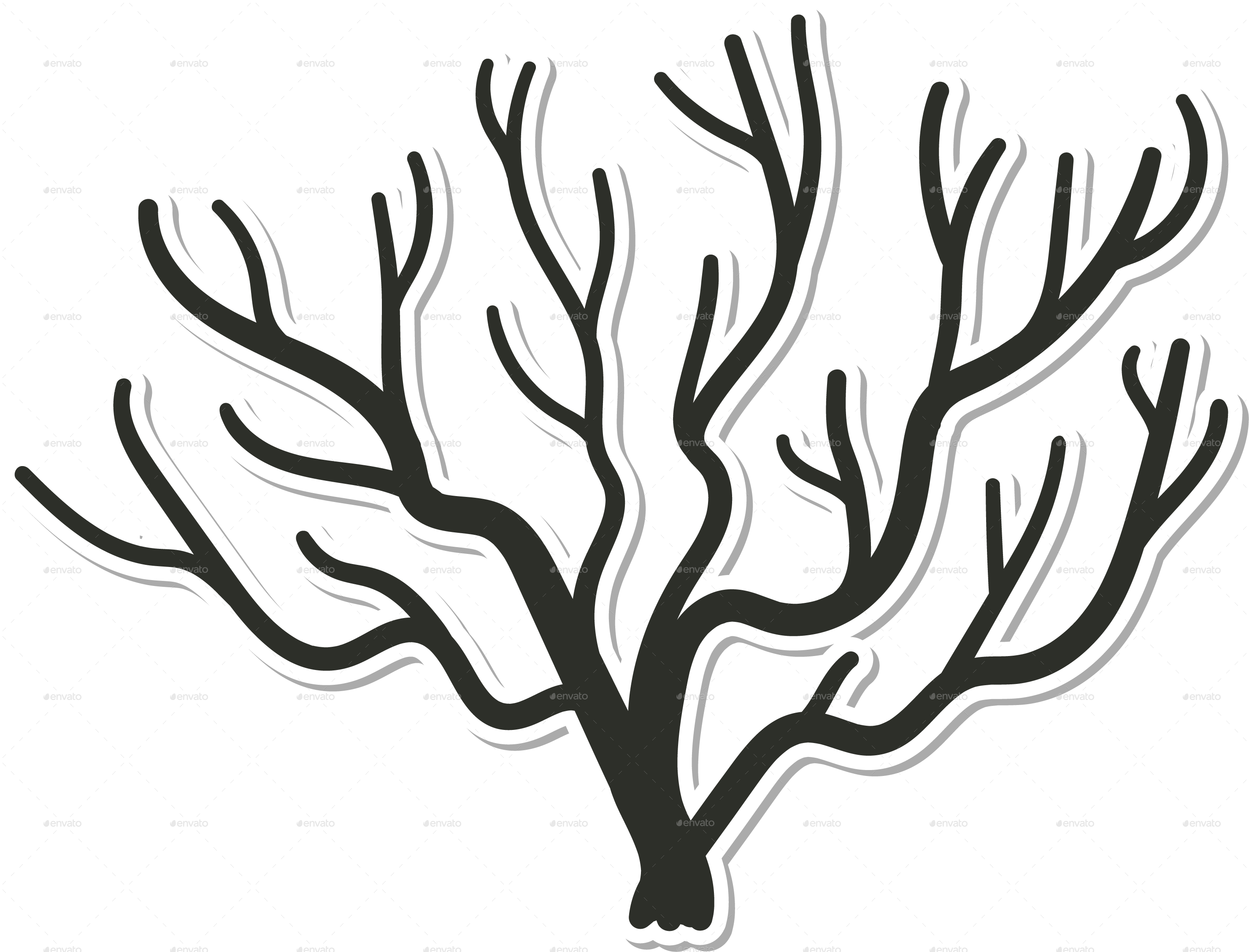 Tree Collection Clipart (2960x2255), Png Download