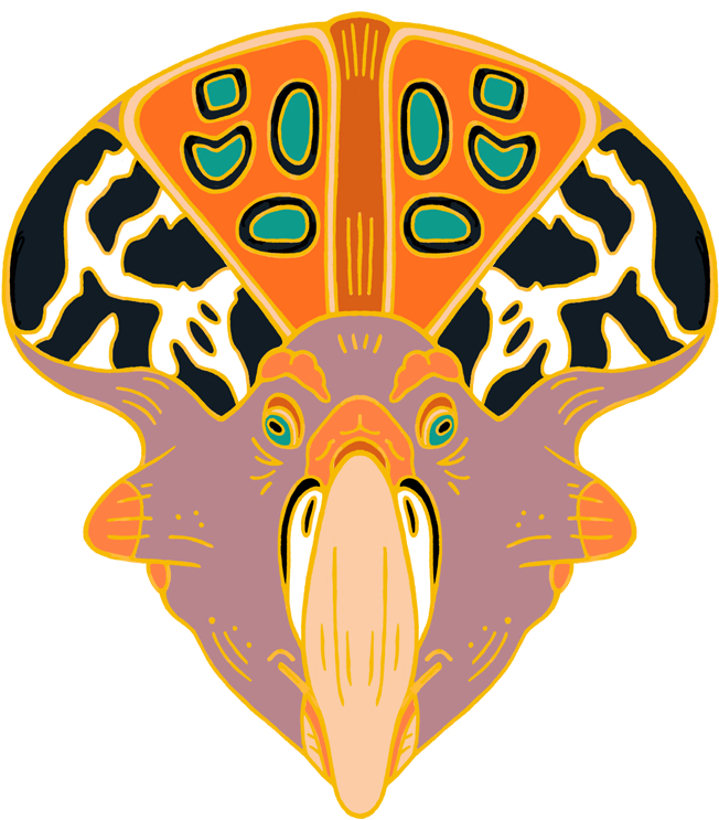 Protoceratops Pin Clipart (703x750), Png Download