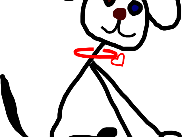 Dogs Clipart Stick Figure - Png Download (640x480), Png Download