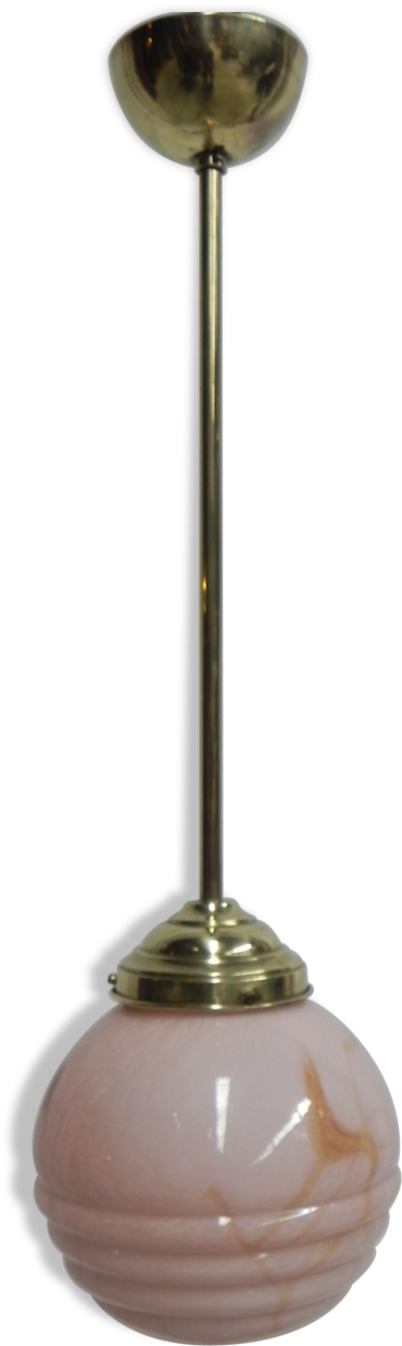 Hanging Lamp With Pink Glass Ball Clipart (1457x1457), Png Download