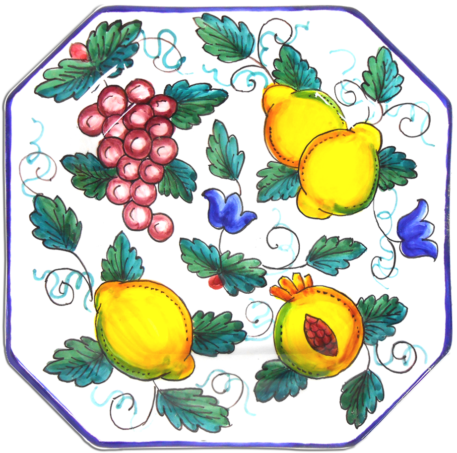 Square Pasta/soup Plate Frutta Piena Clipart (1107x1022), Png Download
