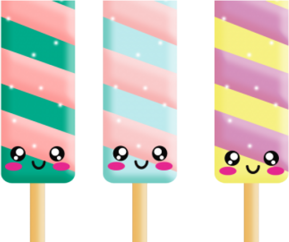 Popsicle Clipart Kawaii - Png Download (640x480), Png Download