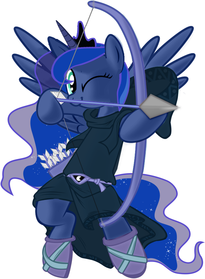 Aiming, Alicorn, Arrow, Artist Clipart (718x977), Png Download