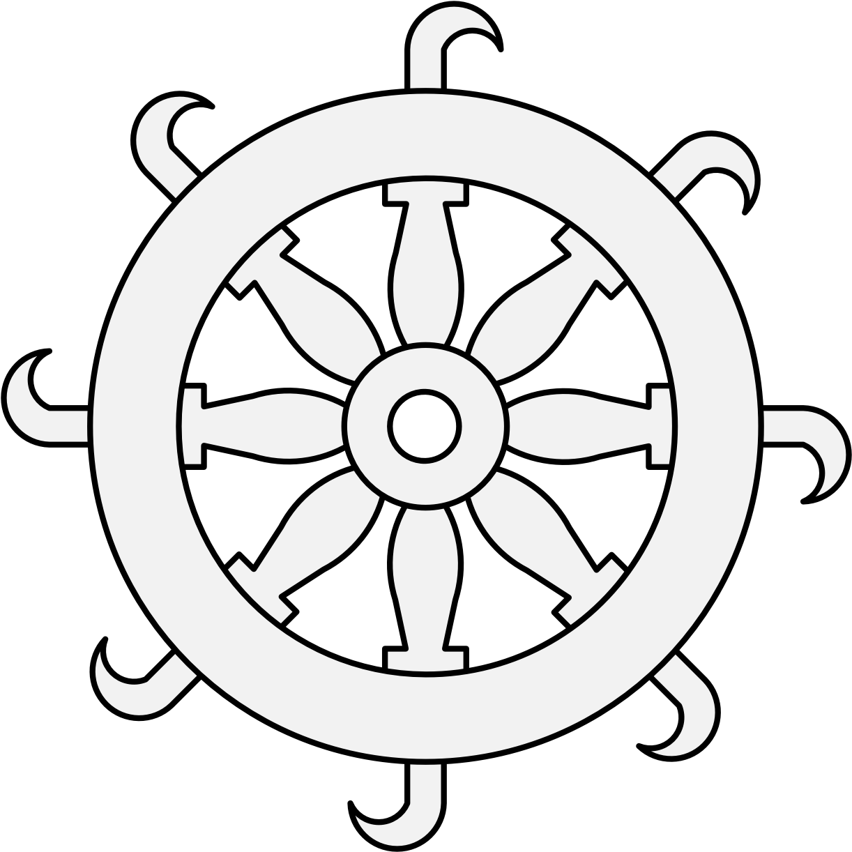 Catherine Wheel Clipart (1237x1237), Png Download