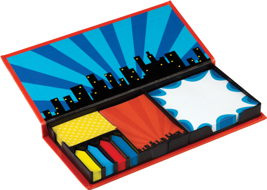 Tcr5664 Superhero Sticky Notes Image Clipart (900x900), Png Download