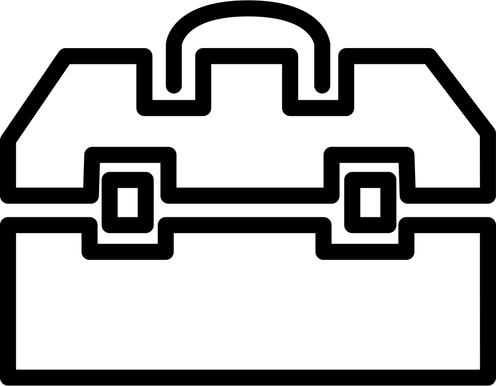 Toolbox Outline Comments Clipart (980x762), Png Download