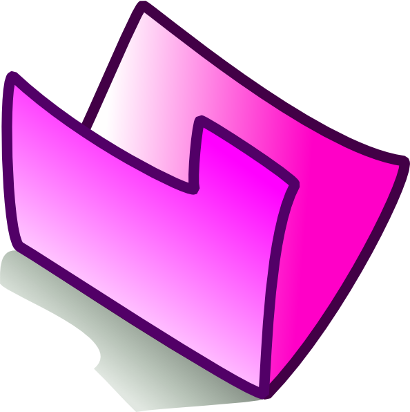 Clipart Of Folders - Png Download (594x596), Png Download