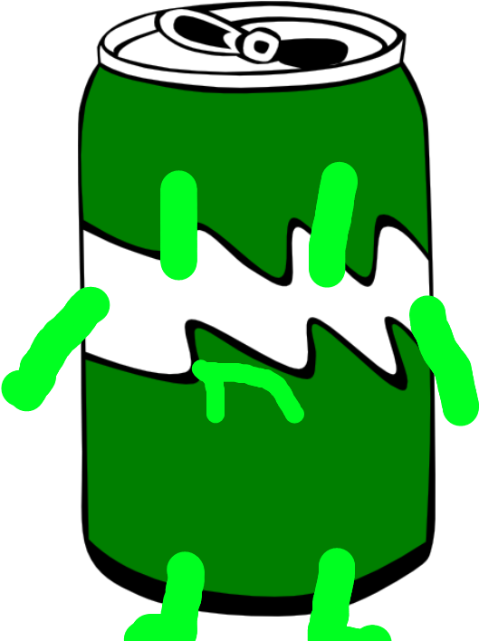 Fizzy Green Apple Soda Clipart (800x800), Png Download