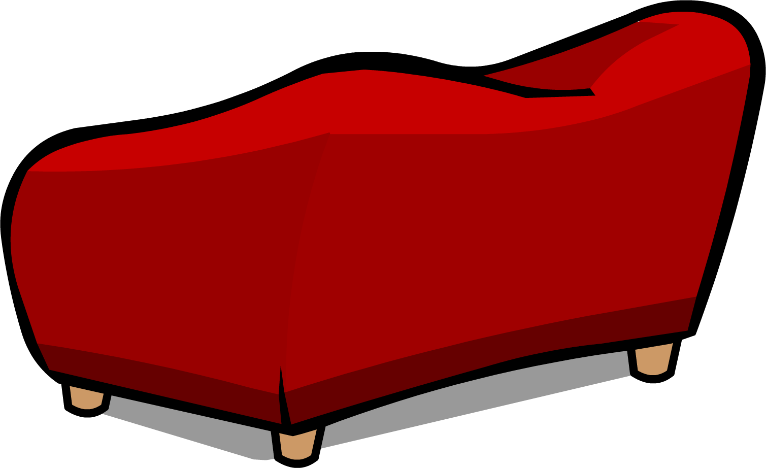 Couch Clipart Club Penguin - Png Download (1509x922), Png Download