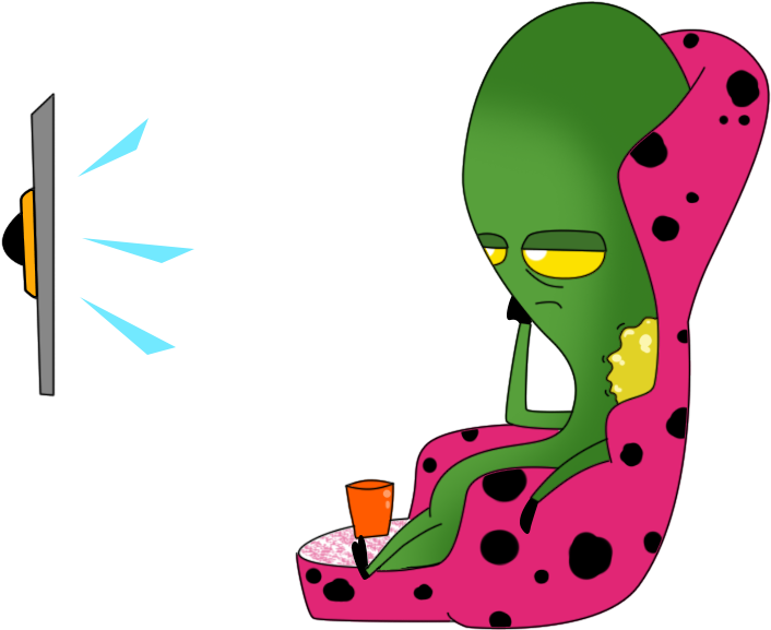 Couch Potato Voozel Clipart (1000x1000), Png Download