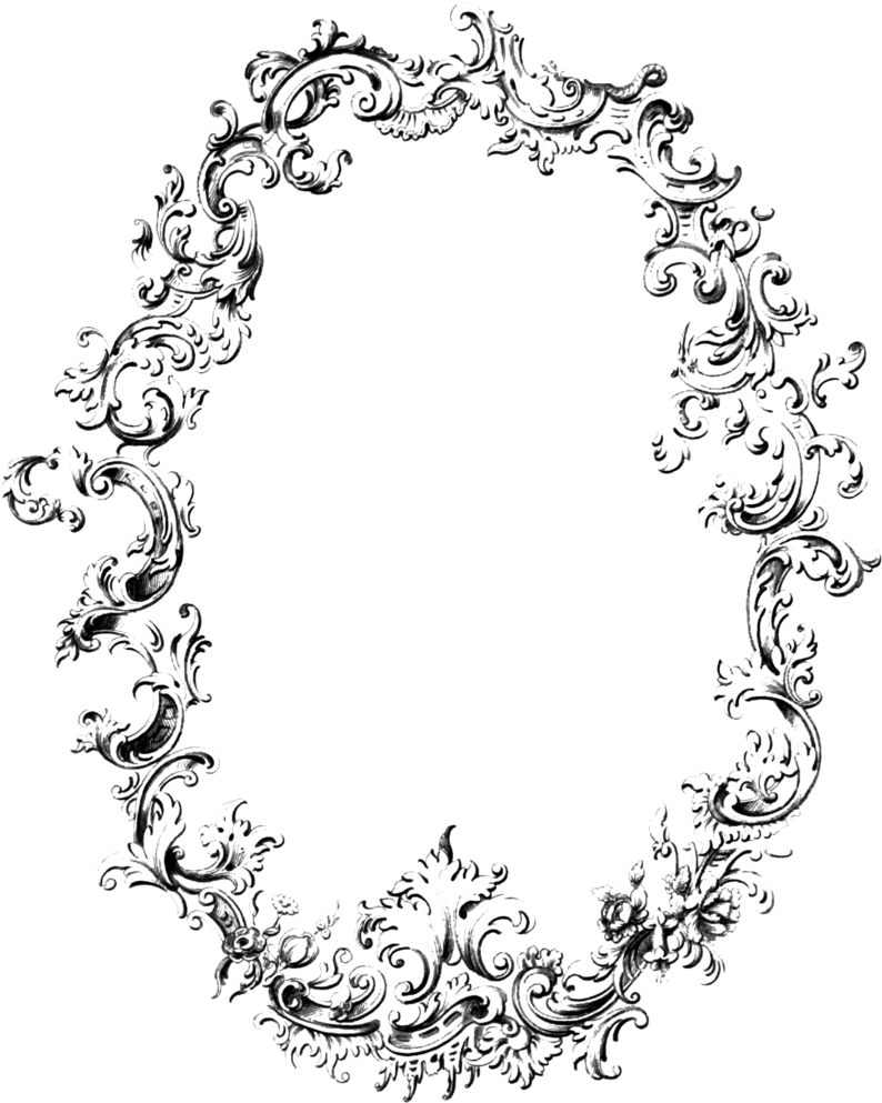 Vintage Frame Transparent Png Clipart (800x998), Png Download