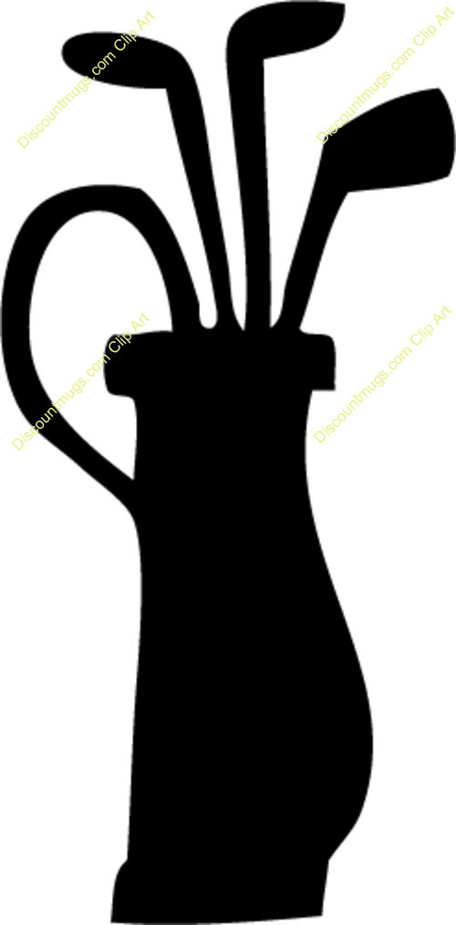 Name Golf Bag Description Golf Bag With Sticks Ball Clipart (500x1014), Png Download