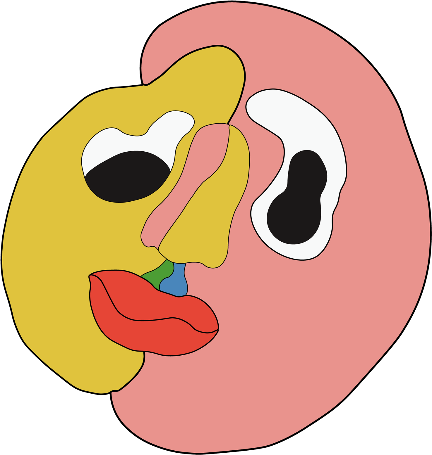 Funny Face Sour Clipart (1920x2716), Png Download
