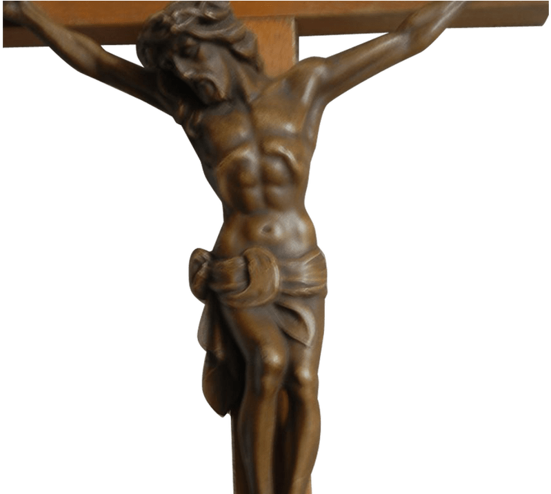 19 Crucifix Svg Transparent Download Wooden Cross Huge Clipart (1200x715), Png Download