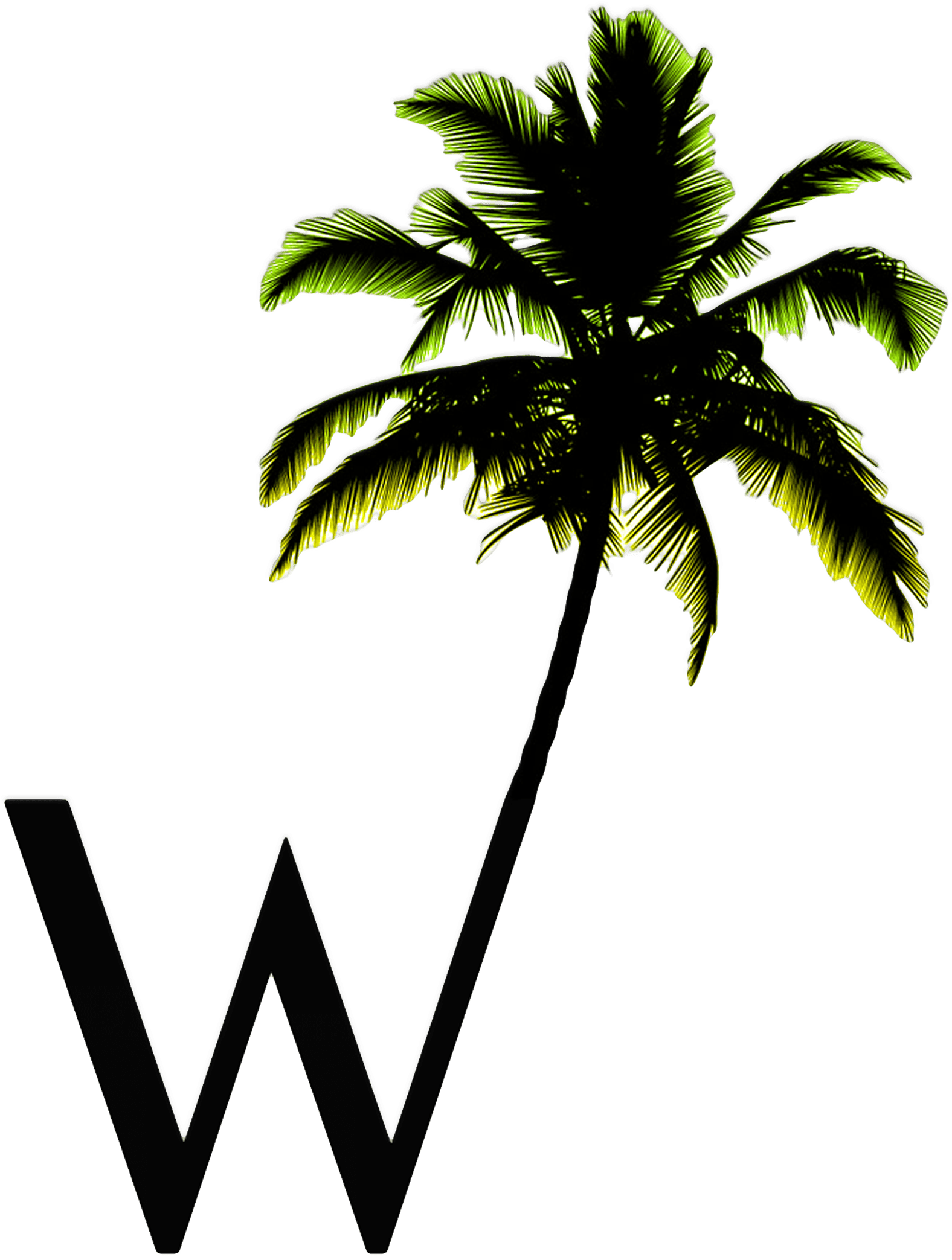 W Palm Only Logo No Background Clipart (2100x2100), Png Download
