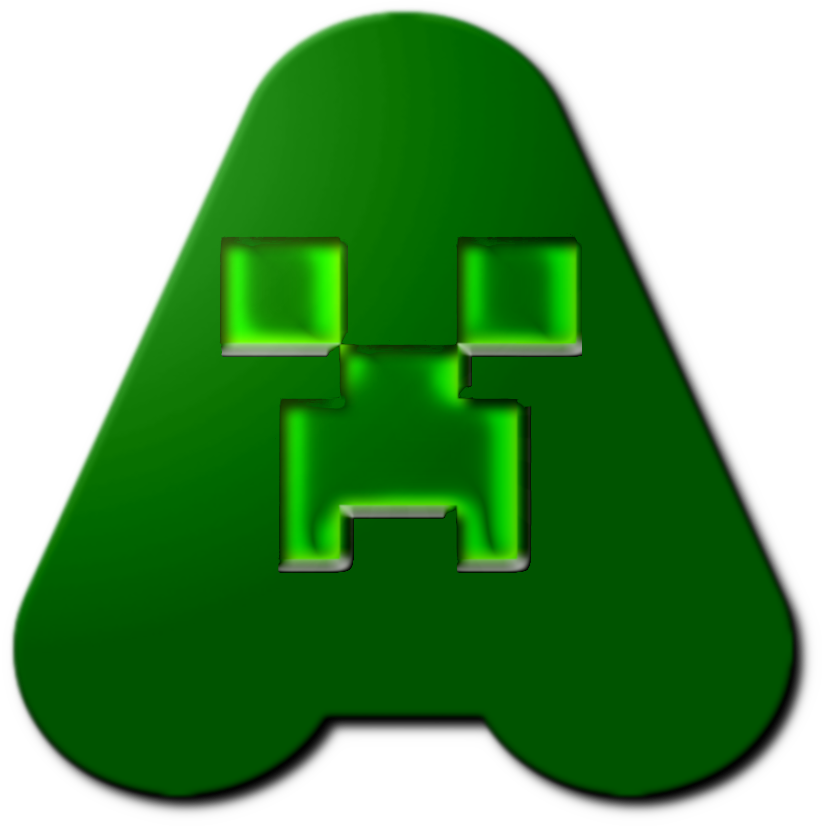 Alfabeto Cute Creeper Minecraft Png Clipart (822x830), Png Download