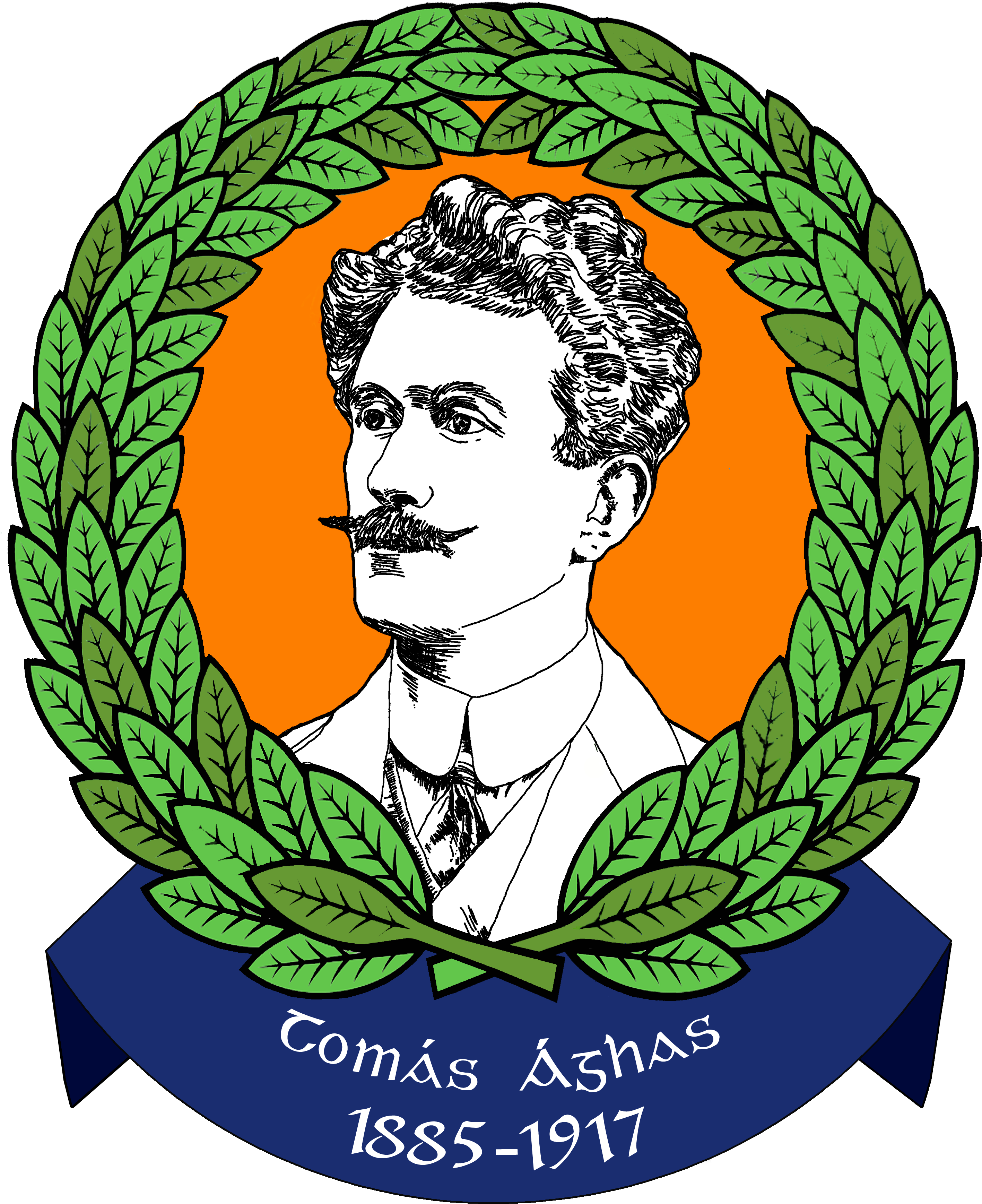 Thomas Ashe Logo Final Version Gold Background No Shapes Clipart (3543x4134), Png Download