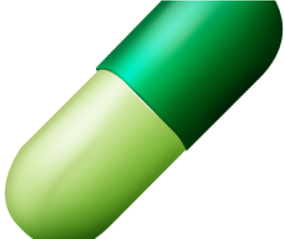 Pills Clipart Green Capsule - Png Download (640x480), Png Download
