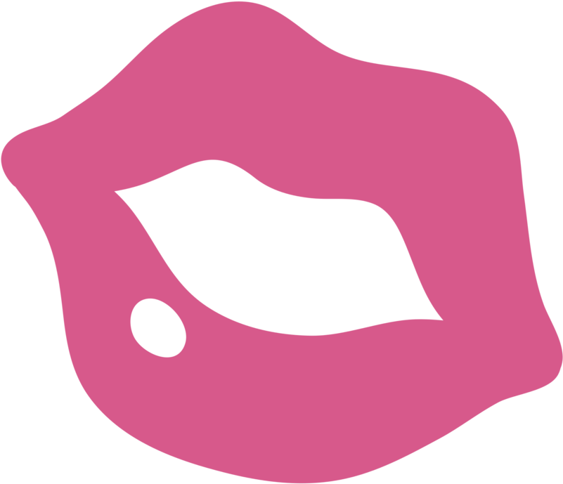 Emoticon Pink Kiss Clipart (800x800), Png Download