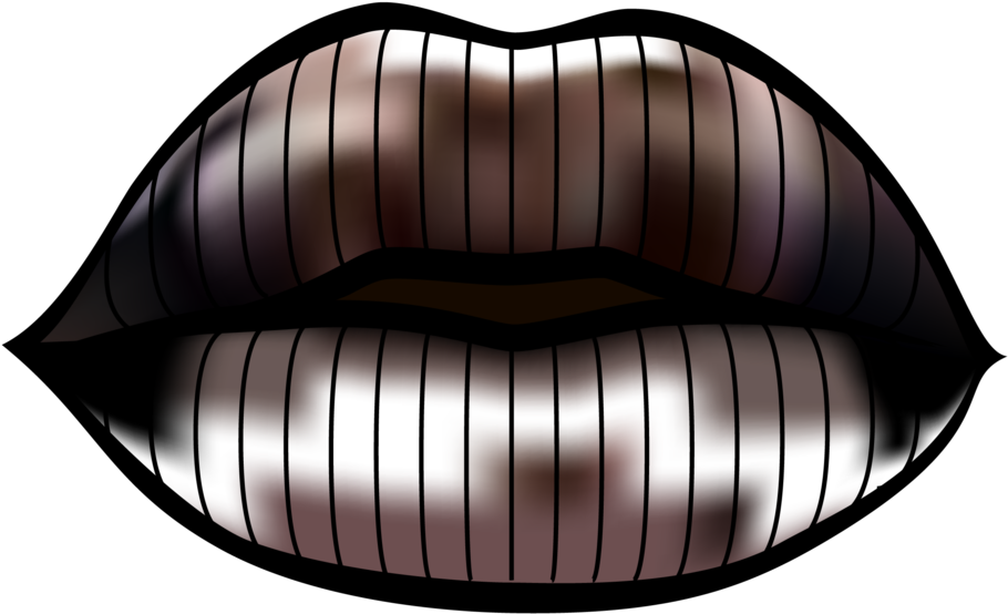 'kiss' Cropped Jersey T-shirt Clipart (1000x601), Png Download