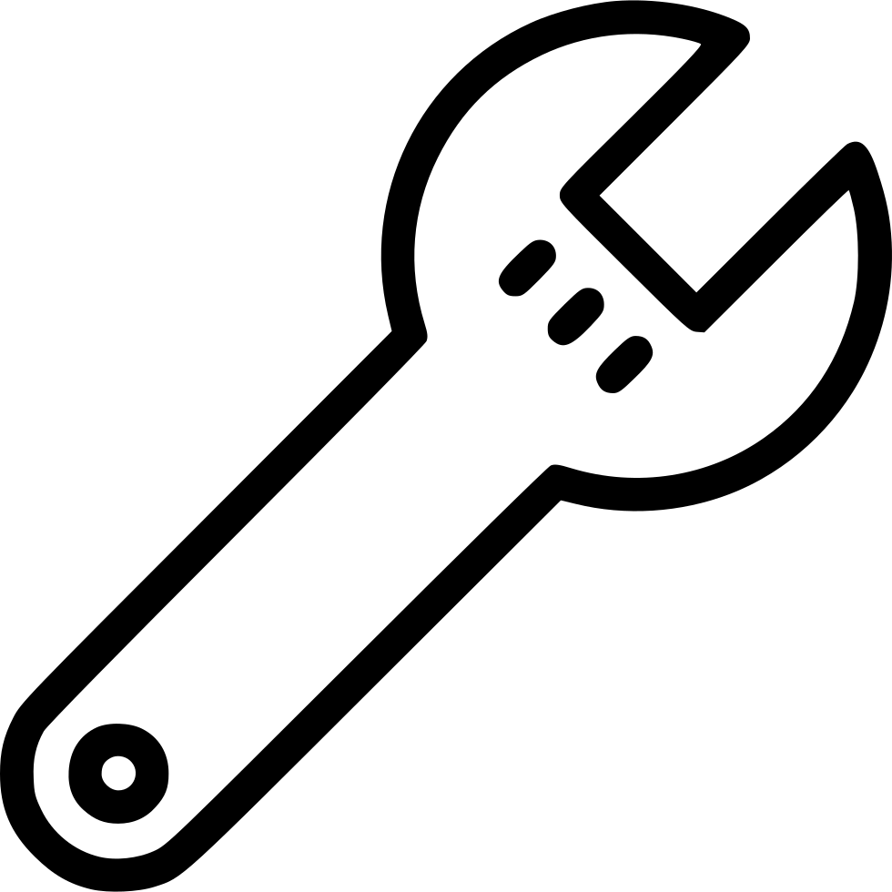 Wrench Spanner Options Preferences Tool Comments Clipart (980x980), Png Download