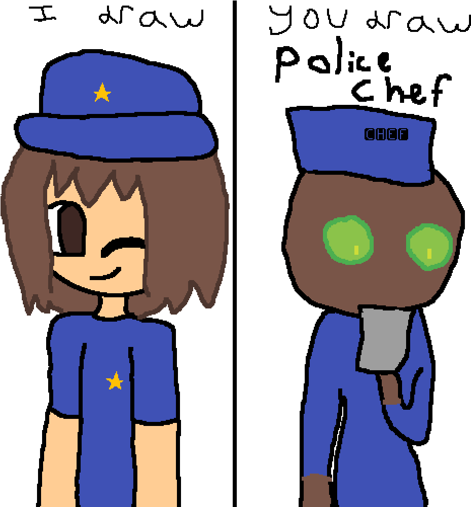Police Chef Clipart (1000x1000), Png Download