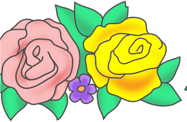 Yellow Rose Clipart Simple - Png Download (640x480), Png Download