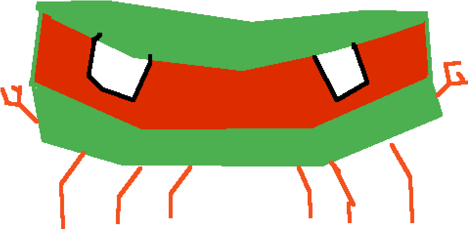 Ninja Cucumber Crab Clipart (1000x1000), Png Download