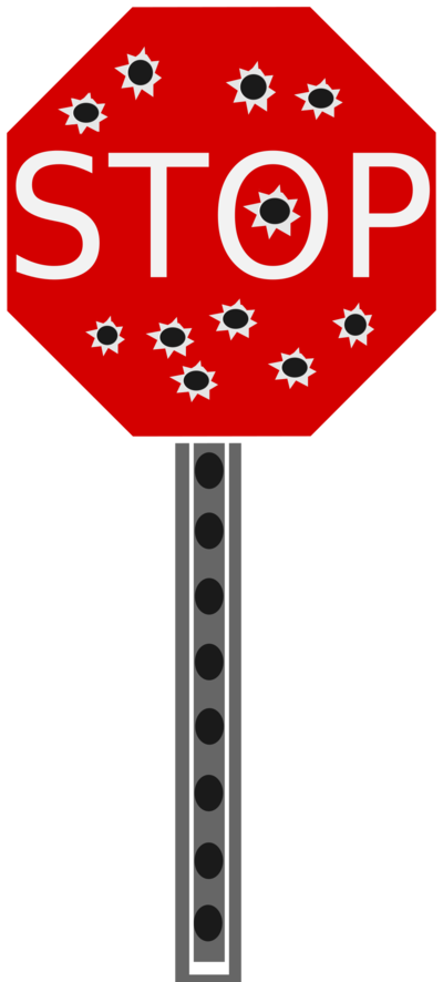 Stop Sign Clipart (400x886), Png Download