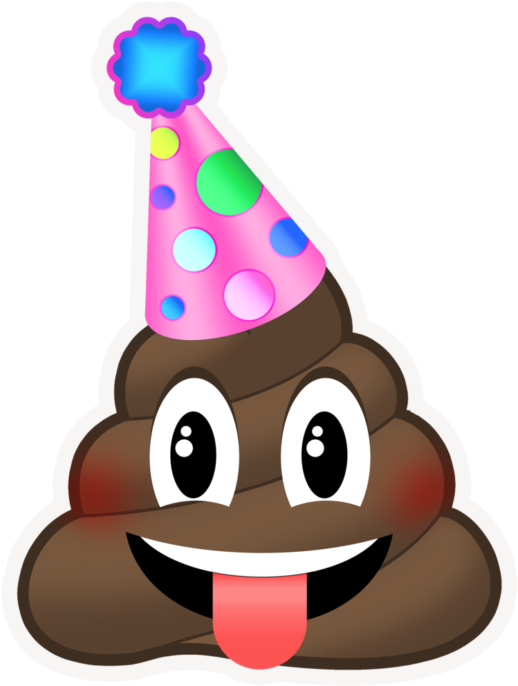 Party Poop Emoji Clipart (770x1024), Png Download