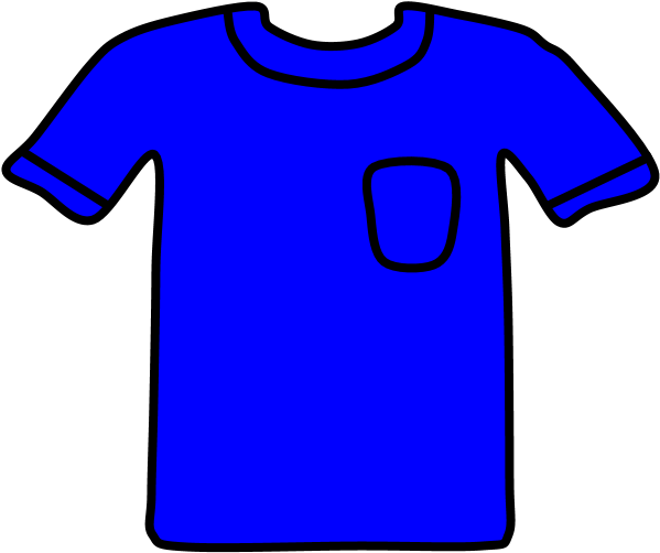 T-shirt, Pocket, Blue, Clipart (816x1056), Png Download