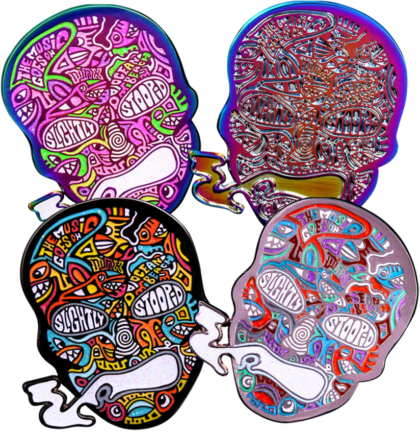 Steinman Smoking Skull Pin Bundle Clipart (1024x1024), Png Download