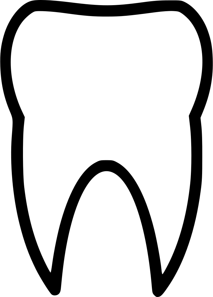 Tooth Teeth Plain Comments Clipart (704x980), Png Download