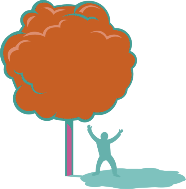 Man Under Tree Clip Art - Png Download (600x611), Png Download