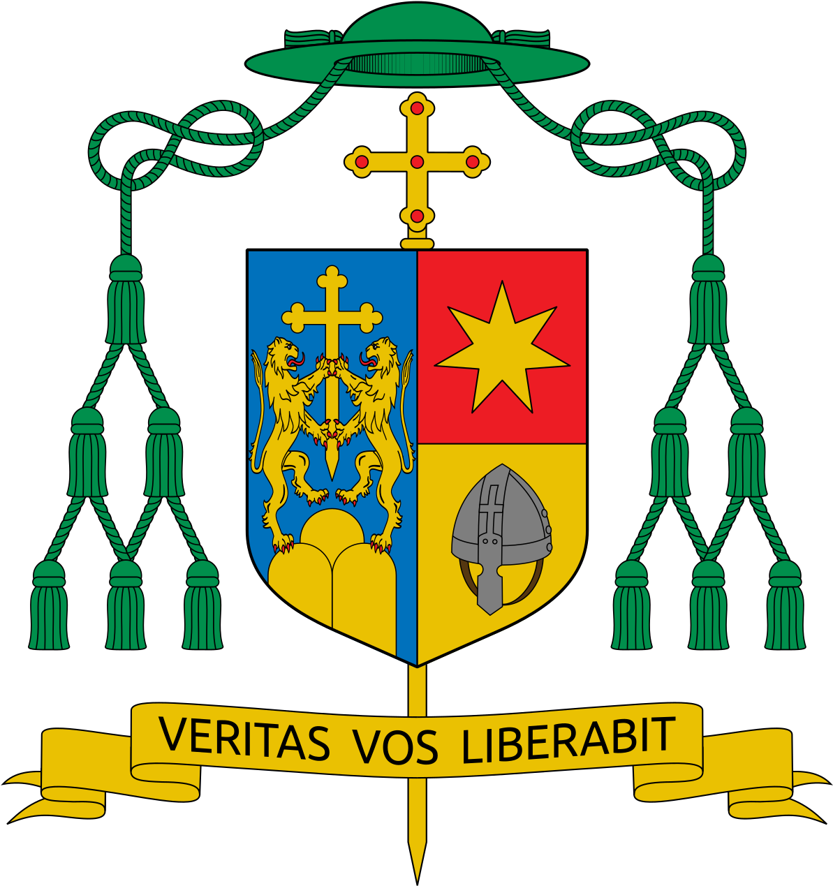 Coat Of Arms Of Bernard Anthony Hebda Clipart (720x768), Png Download