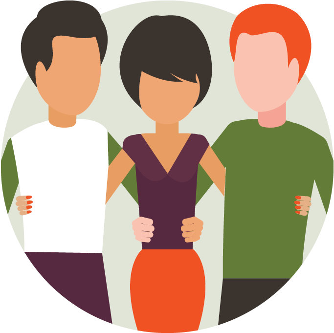 Support Your Family And Friends Clipart (920x920), Png Download