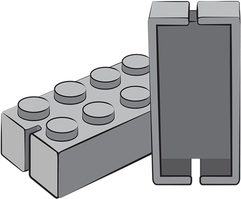 Early Brick Clipart (600x596), Png Download