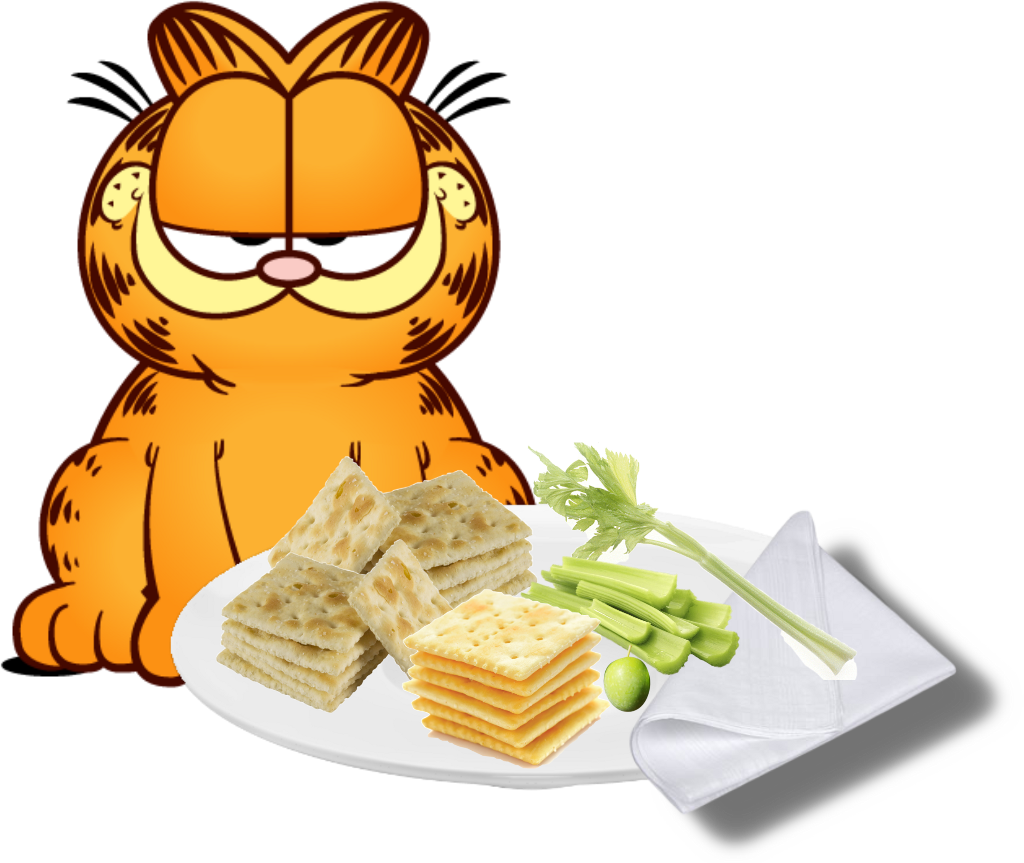Garfield Where Hunger Is From Https Clipart (1024x863), Png Download