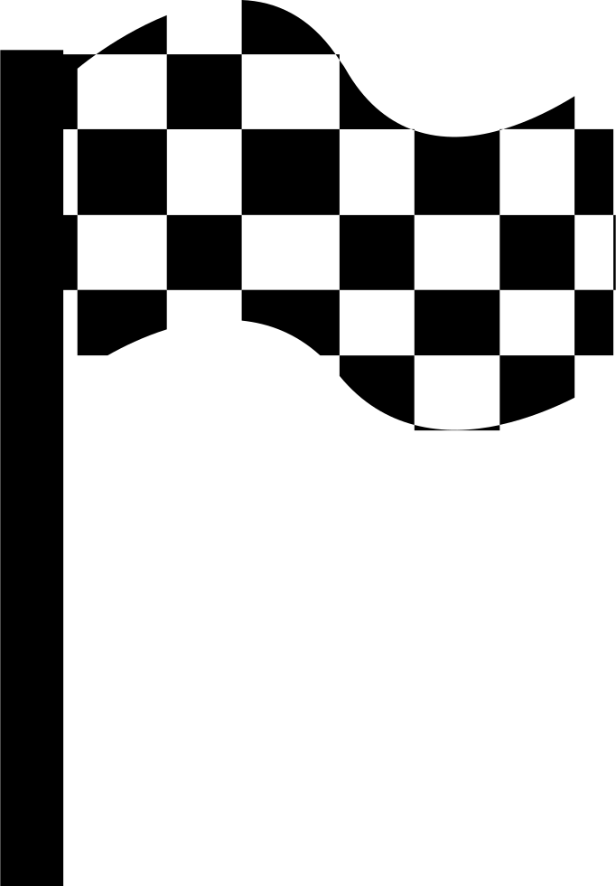 Waving Checking Flag Comments Clipart (682x980), Png Download