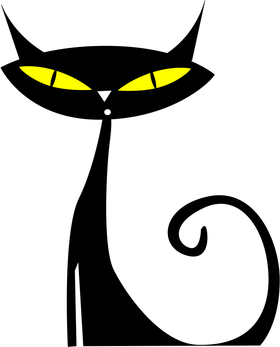 Gato Medium Image Png - Black Cat Clip Art Png Transparent Png (645x800), Png Download