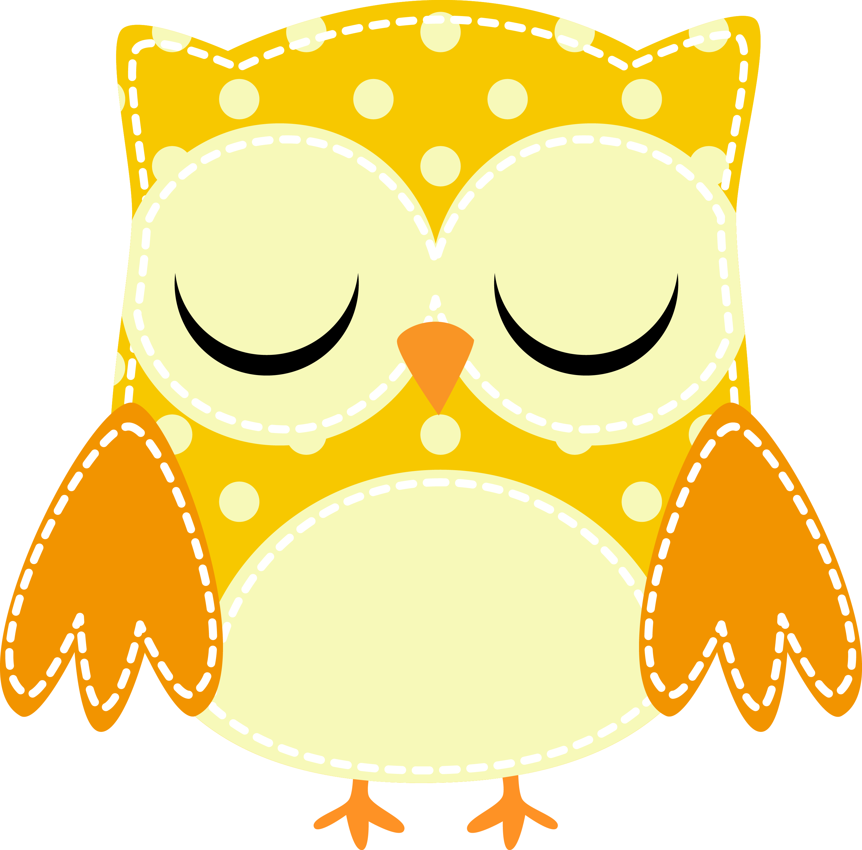 Eyes Closed Clip Art - Owl - Png Download (900x887), Png Download
