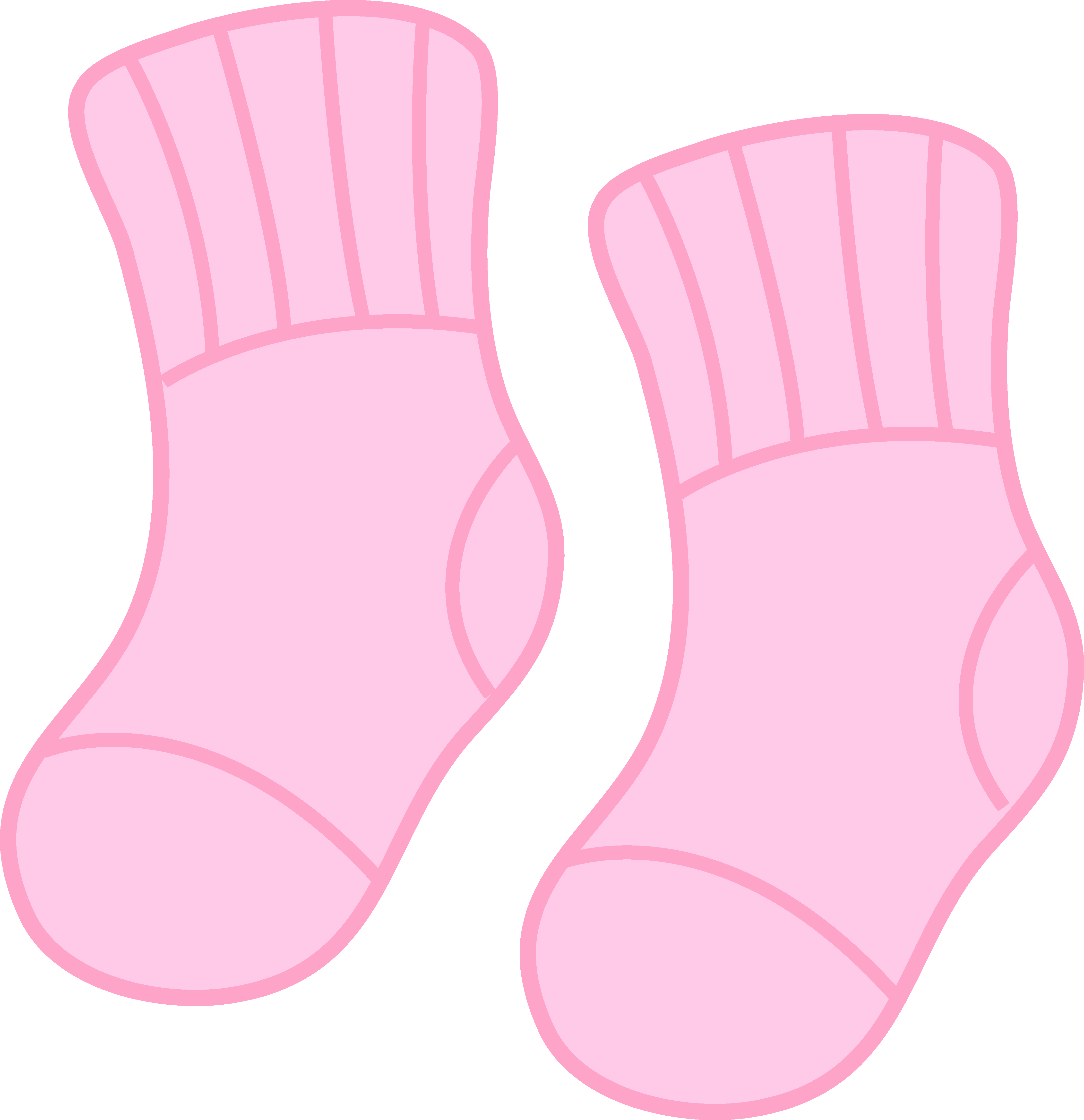 Shop Best Sellers 8a68a 6cd77 Baby Girl Clipart Shower - Baby Socks Clip Art - Png Download (4462x4611), Png Download