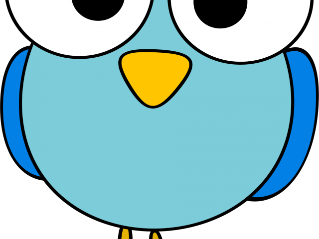 Blue Eyes Clipart Cute - Big Animal Head Cartoon - Png Download (640x480), Png Download