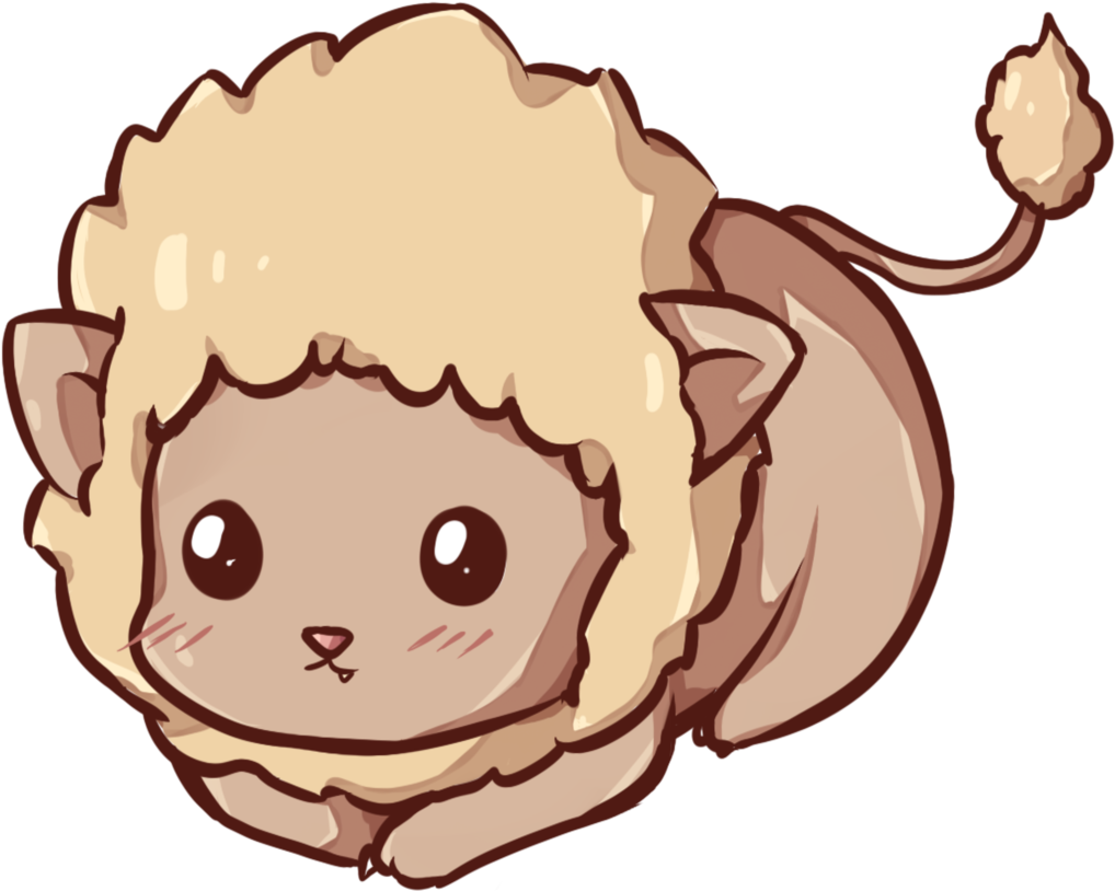 Clipart Onion - Kawaii Lion - Png Download (894x894), Png Download