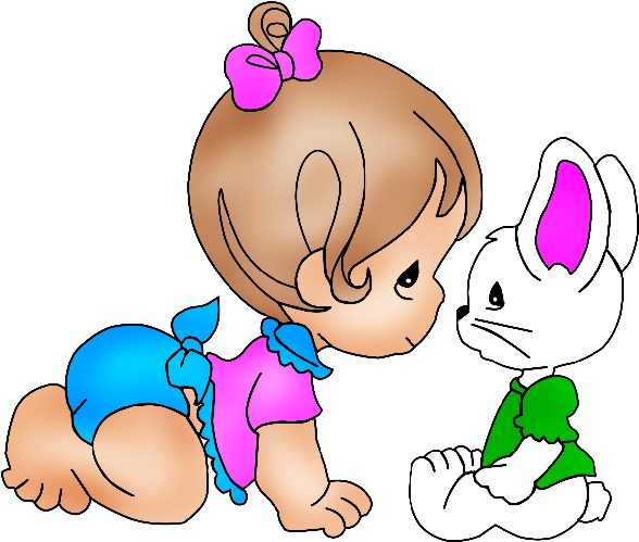 Cute Baby Girl Clip Art Cliparts - Cute Baby Clip Art - Png Download (600x600), Png Download