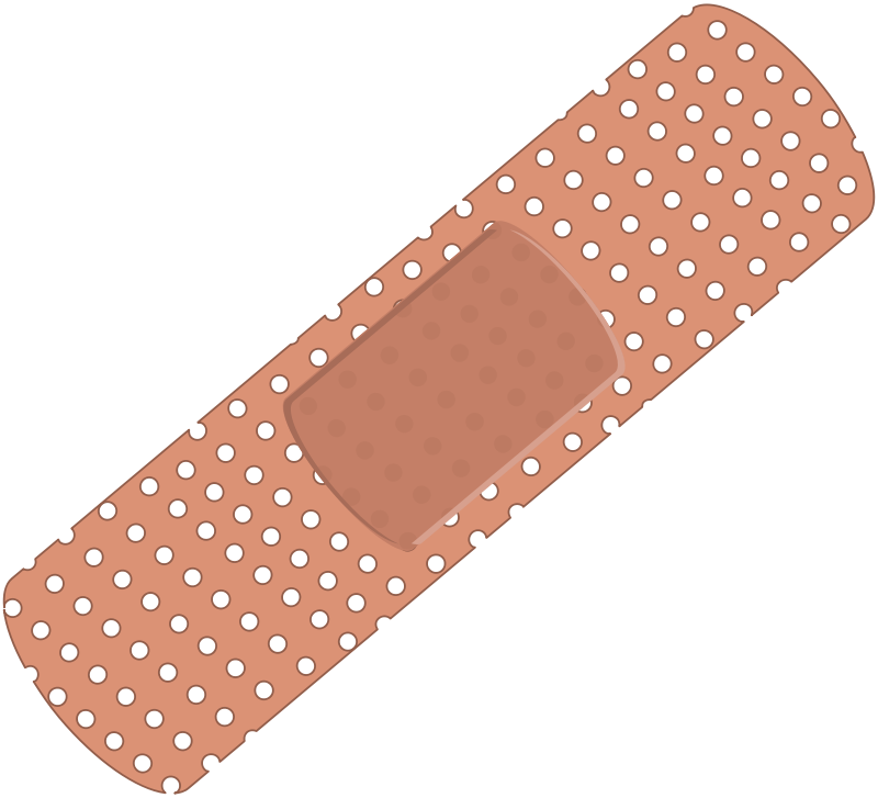 Bandaid Clip Art 19 Bandaid Vector Freeuse Stock Huge - Band Aid - Png Download (586x533), Png Download