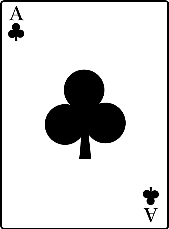 Ace Of Clubs Png Clipart (800x800), Png Download