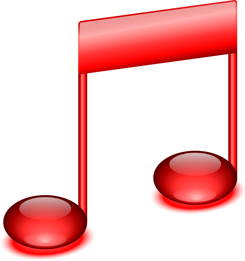 Note Music Clip Art Download - Red Music Note Clip Art - Png Download (753x800), Png Download