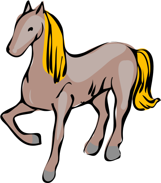 Pony Clipart Animated Horse - Cavallo Clipart - Png Download (522x594), Png Download