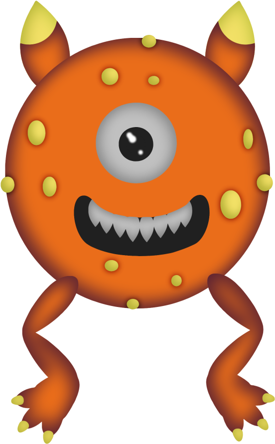 Pin By Crafty Annabelle On Halloween Clipart - Monster Clip Art Transparent Backgrounds - Png Download (560x900), Png Download